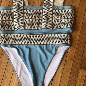 Two piece bathing suit